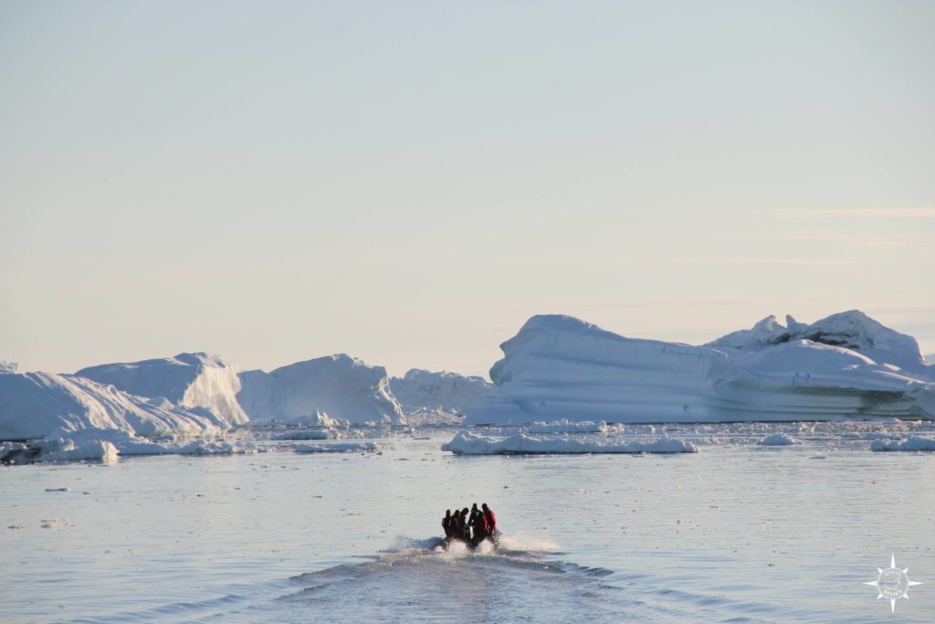 Groenland-Diskobucht-Eisberge